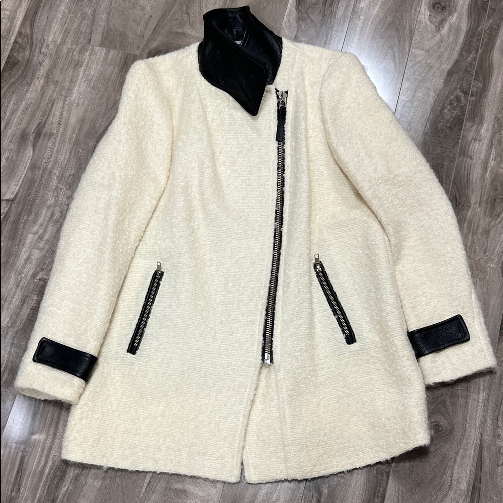 🔥🔥MACKAGE Wool Coat with leather